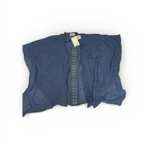 David and Young Light Blue Lace-Trimmed Cover-Up